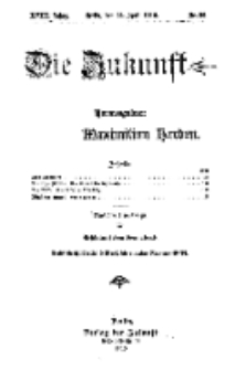 Die Zukunft, 23. April, Jahrg. XVIII, Bd. 71, Nr 30.