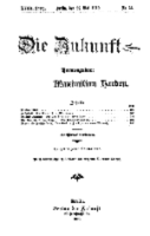 Die Zukunft, 28. Mai, Jahrg. XVIII, Bd. 71, Nr 35.