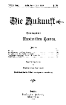 Die Zukunft, 4. Juni, Jahrg. XVIII, Bd. 71, Nr 36.