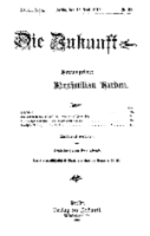 Die Zukunft, 18. Juni, Jahrg. XVIII, Bd. 71, Nr 38.