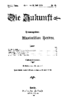 Die Zukunft, 23. Juli, Jahrg. XVIII, Bd. 72, Nr 43.