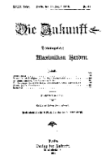 Die Zukunft, 20. August, Jahrg. XVIII, Bd. 72, Nr 47.