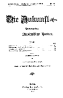 Die Zukunft, 3. September, Jahrg. XVIII, Bd. 72, Nr 49.