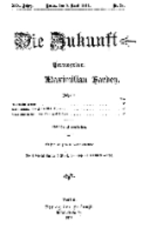 Die Zukunft, 8. April, Jahrg. XIX, Bd. 75, Nr 28.