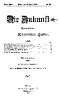 Die Zukunft, 15. April, Jahrg. XIX, Bd. 75, Nr 29.