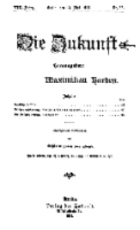 Die Zukunft, 13. Mai, Jahrg. XIX, Bd. 75, Nr 33.