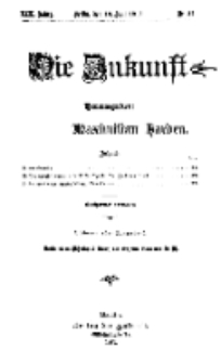 Die Zukunft, 10. Juni, Jahrg. XIX, Bd. 75, Nr 37.