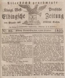 Elbingsche Zeitung, No. 82 Donnerstag, 13 Oktober 1825