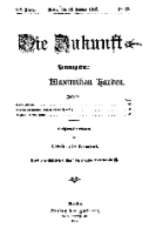 Die Zukunft, 13. Januar, Jahrg. XX, Bd. 78, Nr 15.