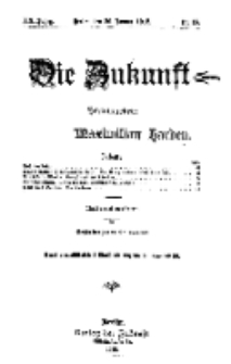 Die Zukunft, 20. Januar, Jahrg. XX, Bd. 78, Nr 16.