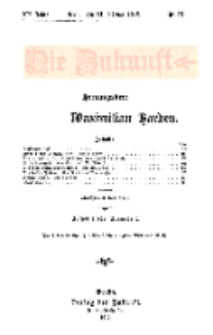 Die Zukunft, 24. Februar, Jahrg. XX, Bd. 78, Nr 21.