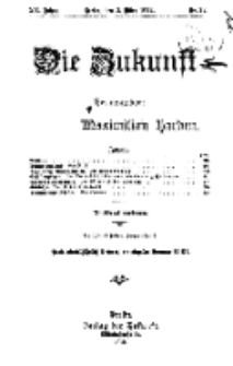 Die Zukunft, 2. März, Jahrg. XX, Bd. 78, Nr 22.