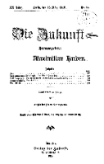 Die Zukunft, 16. März, Jahrg. XX, Bd. 78, Nr 24.