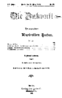 Die Zukunft, 30. März, Jahrg. XX, Bd. 78, Nr 26.