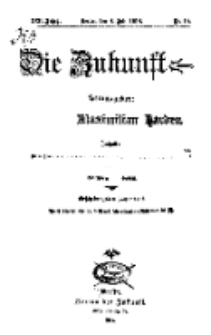 Die Zukunft, 4. Juli, Jahrg. XXII, Bd. 88, Nr 40.