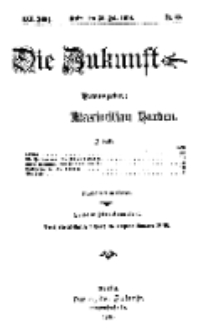 Die Zukunft, 25. Juli, Jahrg. XXII, Bd. 88, Nr 43.