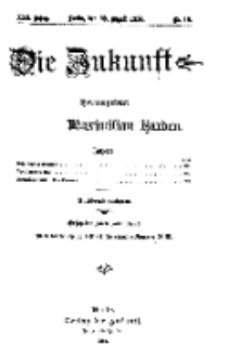 Die Zukunft, 29. August, Jahrg. XXII, Bd. 88, Nr 48.