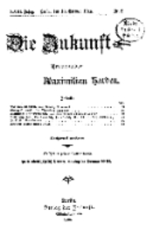 Die Zukunft, 10. Oktober, Jahrg. XXIII, Bd. 89, Nr 2.