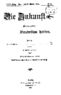Die Zukunft, 31. Oktober, Jahrg. XXIII, Bd. 89, Nr 5.
