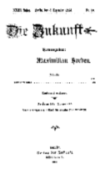 Die Zukunft, 5. Dezember, Jahrg. XXIII, Bd. 89, Nr 10.