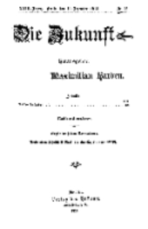 Die Zukunft, 19. Dezember, Jahrg. XXIII, Bd. 89, Nr 12.