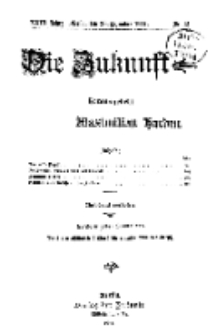 Die Zukunft, 26. Dezember, Jahrg. XXIII, Bd. 89, Nr 13.+```S