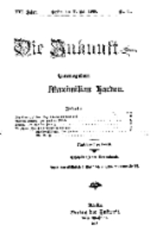 Die Zukunft, 11. Juli, Jahrg. XVI, Bd. 64, Nr 41.