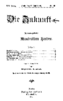 Die Zukunft, 25. Juli, Jahrg. XVI, Bd. 64, Nr 43.