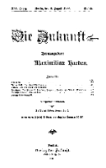 Die Zukunft, 8. August, Jahrg. XVI, Bd. 64, Nr 45.