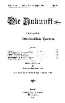 Die Zukunft, 22. August, Jahrg. XVI, Bd. 64, Nr 47.