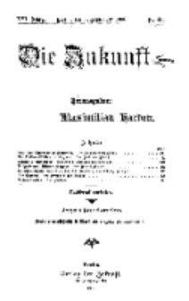Die Zukunft, 5. September, Jahrg. XVI, Bd. 64, Nr 49.