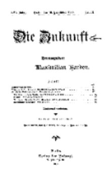 Die Zukunft, 19. September, Jahrg. XVI, Bd. 64, Nr 51.