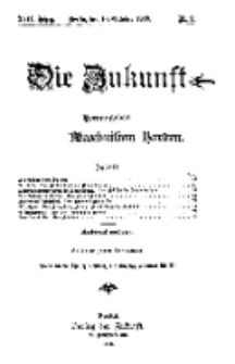 Die Zukunft, 10. Oktober, Jahrg. XVII, Bd. 65, Nr 2.