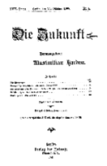 Die Zukunft, 24. Oktober, Jahrg. XVII, Bd. 65, Nr 4.