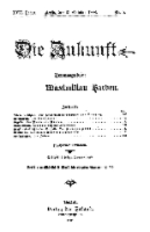 Die Zukunft, 31. Oktober, Jahrg. XVII, Bd. 65, Nr 5.
