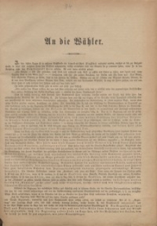 An die Wähler