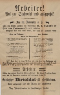 Arbeiter! Auf zur Stichwahl und aufgepaßt!