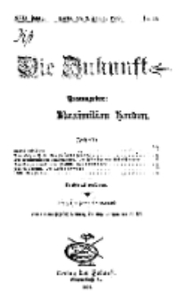 Die Zukunft, 2. Januar, Jahrg. XVII, Bd. 66, Nr 14.