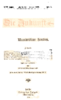 Die Zukunft, 9. Januar, Jahrg. XVII, Bd. 66, Nr 15.