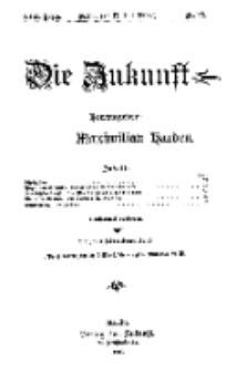 Die Zukunft, 17. Juli, Jahrg. XVII, Bd. 68, Nr 42.