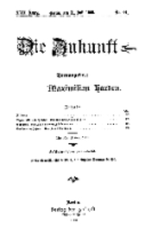 Die Zukunft, 31. Juli, Jahrg. XVII, Bd. 68, Nr 44.