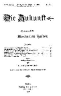 Die Zukunft, 18. September, Jahrg. XVII, Bd. 68, Nr 51.