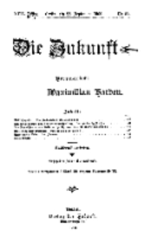 Die Zukunft, 25. September, Jahrg. XVII, Bd. 68, Nr 52.