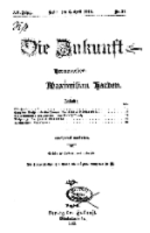 Die Zukunft, 6. April, Jahrg. XX, Bd. 79, Nr 27.