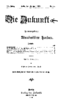 Die Zukunft, 20. April, Jahrg. XX, Bd. 79, Nr 29.