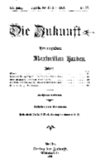 Die Zukunft, 15. Juni, Jahrg. XX, Bd. 79, Nr 37.