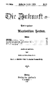 Die Zukunft, 22. Juni, Jahrg. XX, Bd. 79, Nr 38.