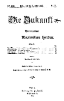 Die Zukunft, 28. September, Jahrg. XX, Bd. 80, Nr 52.