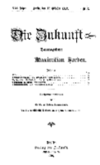 Die Zukunft, 12. Oktober, Jahrg. XXI, Bd. 81, Nr 2.