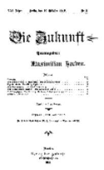 Die Zukunft, 19. Oktober, Jahrg. XXI, Bd. 81, Nr 3.